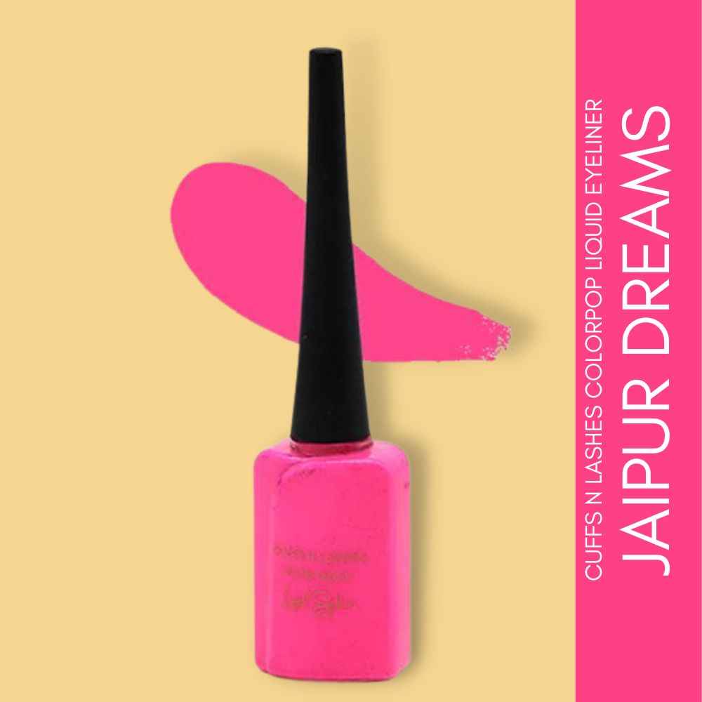 Buy Cuffs N Lashes Color Pop Eyeliner, Pastel Pink, Jaipur Dreams - Purplle