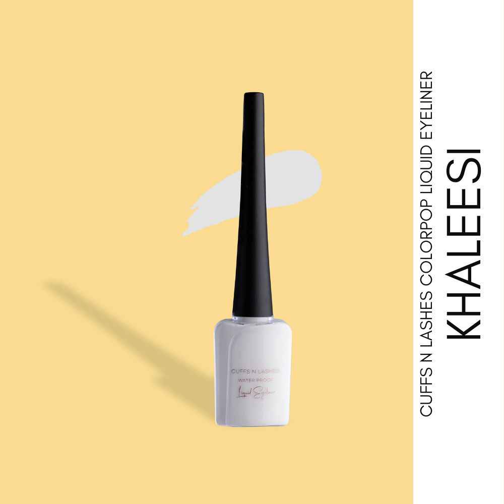 Buy Cuffs N Lashes Color Pop Eyeliner, White, Khaleesi - Purplle