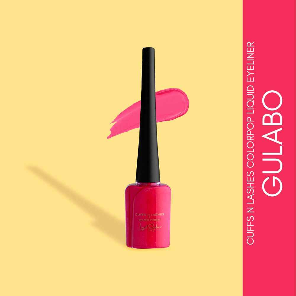 Buy Cuffs N Lashes Color Pop Eyeliner, Dark Pink, Gulabo - 6 ml - Purplle