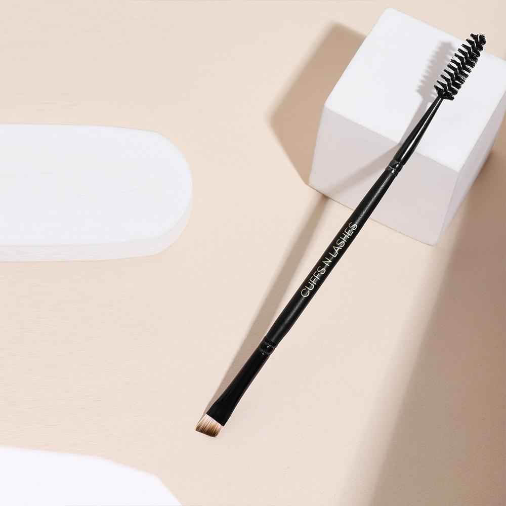 Buy Cuffs N Lashes Makeup Brushes, E002 Fine Angled Brow Brush & Spoolie - 1 pc - Purplle