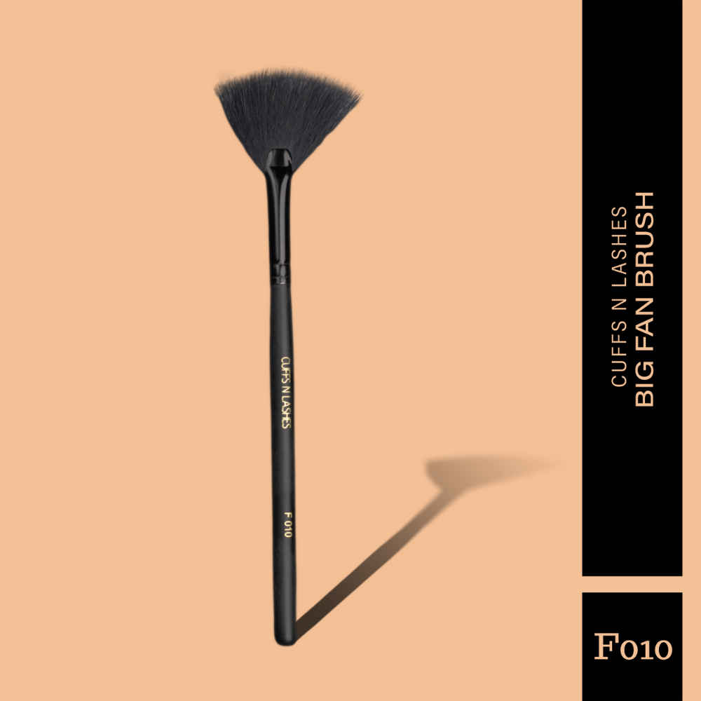 Buy Cuffs N Lashes Makeup Brushes, F010 Big Fan Brush - Purplle