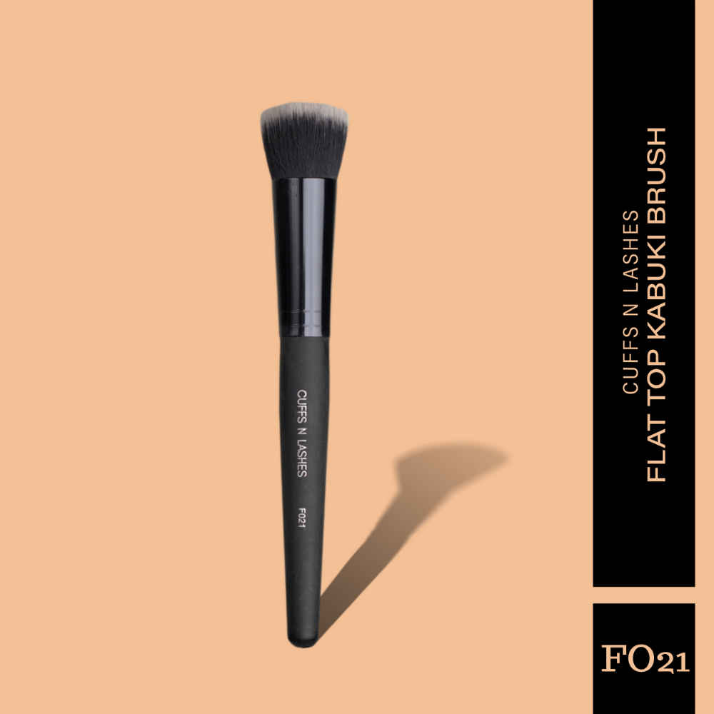 Buy Cuffs N Lashes Makeup Brushes, F021 - Flat Top Kabuki Brush - 1 pc - Purplle