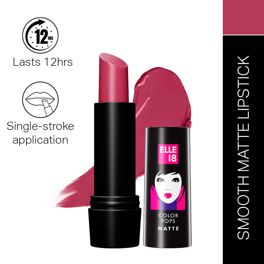 Buy Elle18 Color Pop Matte Lip Color, Pink Show, (4.3 gm) - Purplle