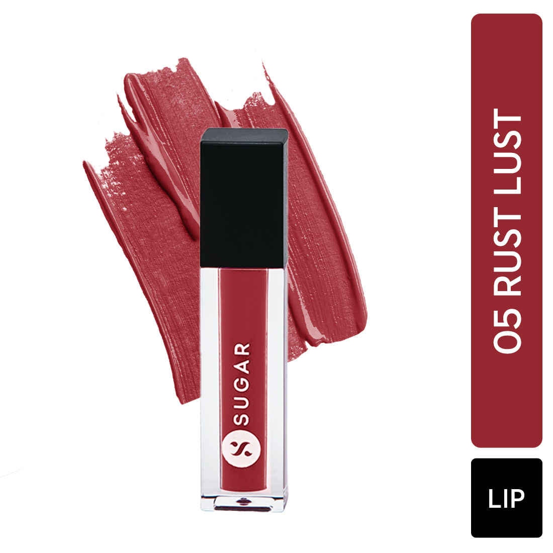 Buy SUGAR Cosmetics Smudge Me Not Liquid Lipsticks for Women | Transferproof & Waterproof | Lasts 12+ Hours | Matte Lipstick | 1.1ml - 05 Rust Lust - Purplle