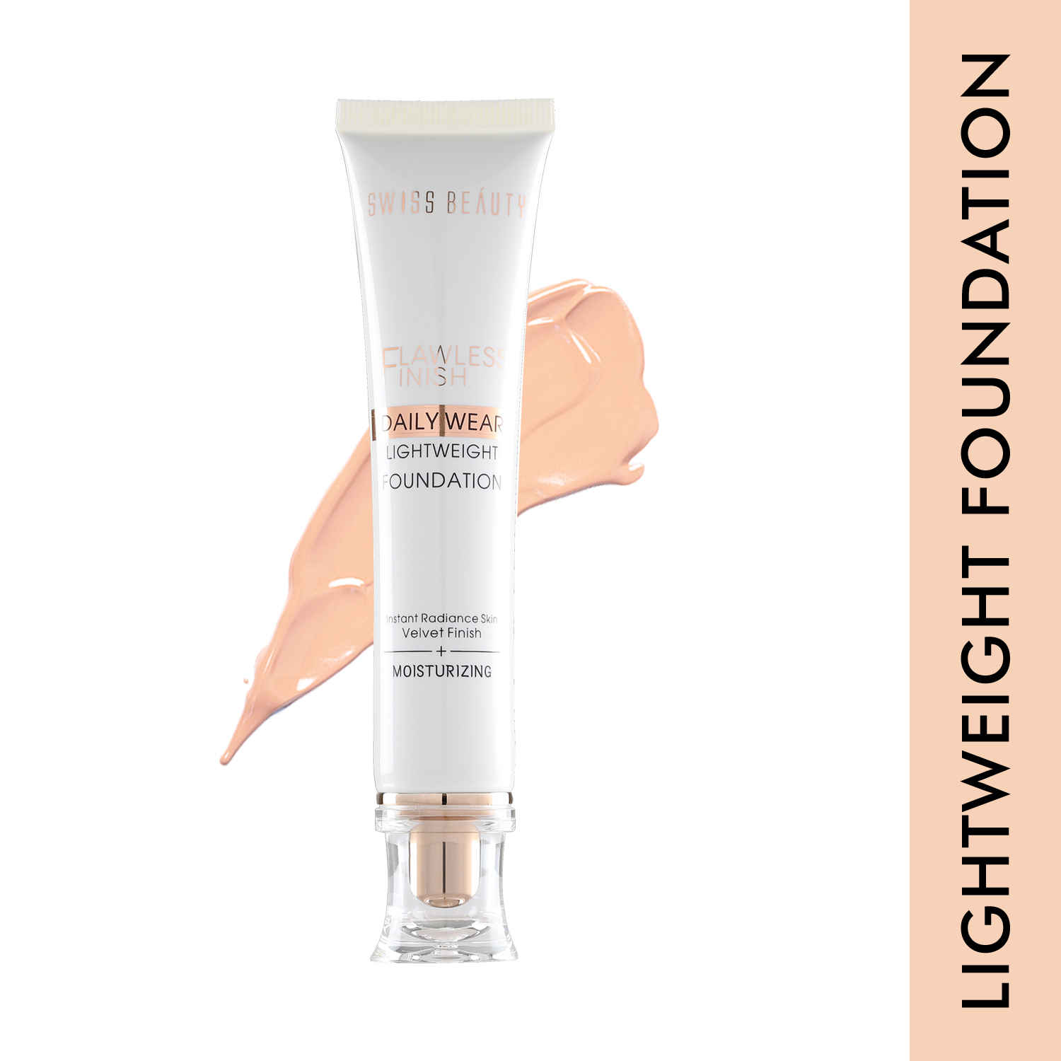 Buy Swiss Beauty Flawless Finish lightweight foundation - Soft-Ivory (40 gm) - Purplle