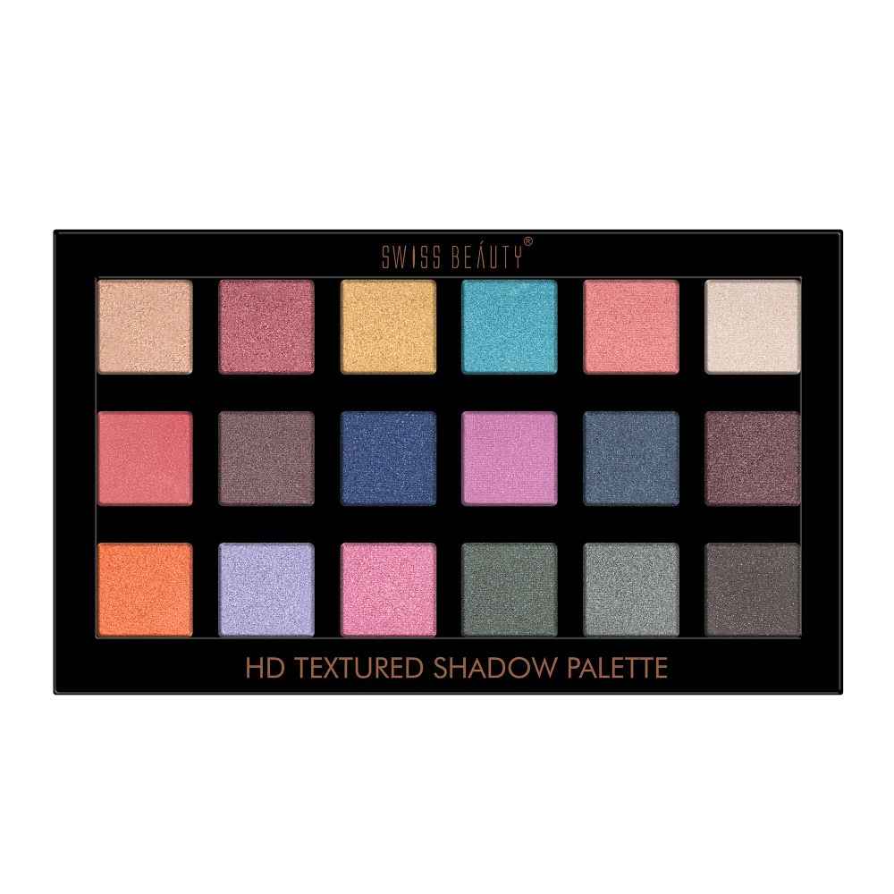 Buy Swiss Beauty 18 Color Textured Eyeshadow Palette - Multi-01 (20 g) - Purplle