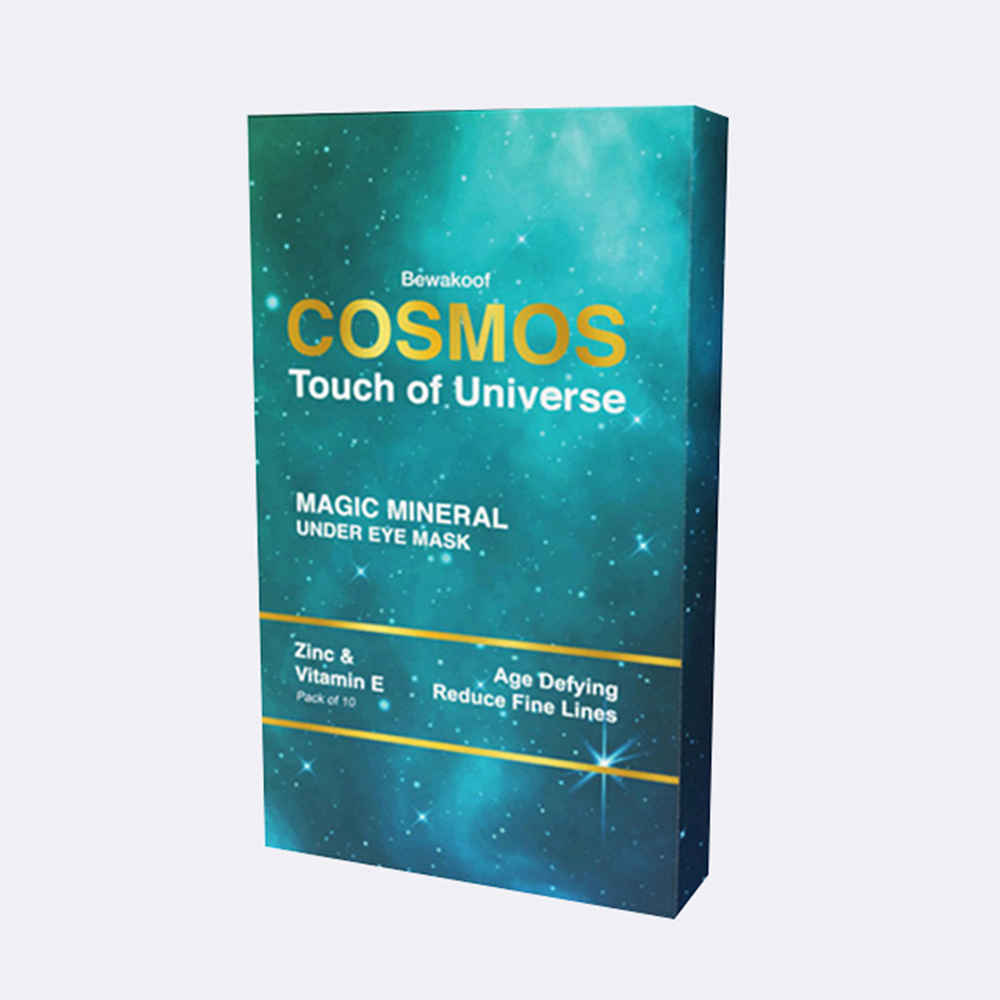 Buy Cosmos by Bewakoof Anti-Aging Magic Mineral Under Eye Mask Powered By ZInc & Vitamin-E (Pack of 10) - Paraben & Sulphate Free - Purplle