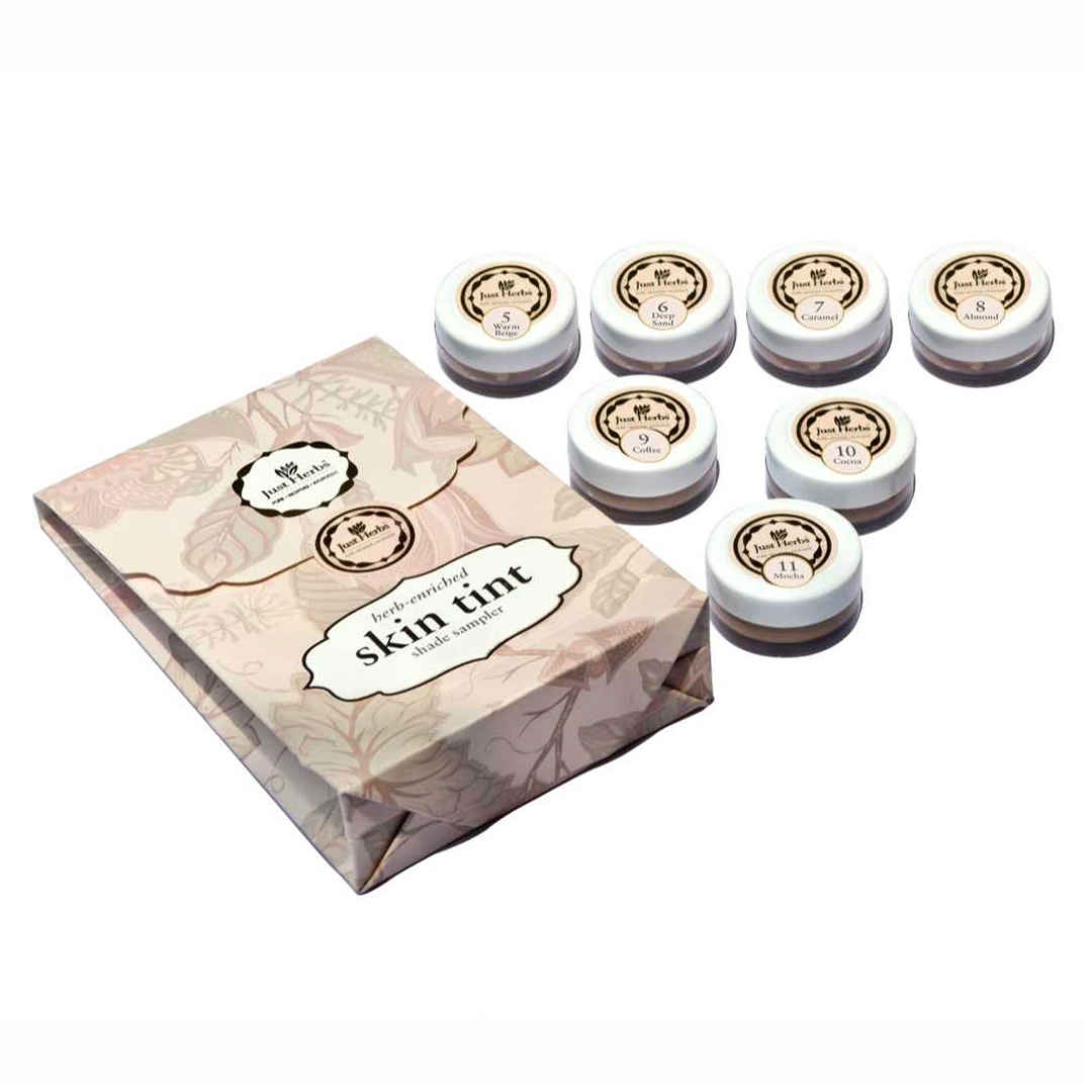 Buy Just Herbs Enriched Skin Tint Shade Sampler shade (5-11) - Purplle