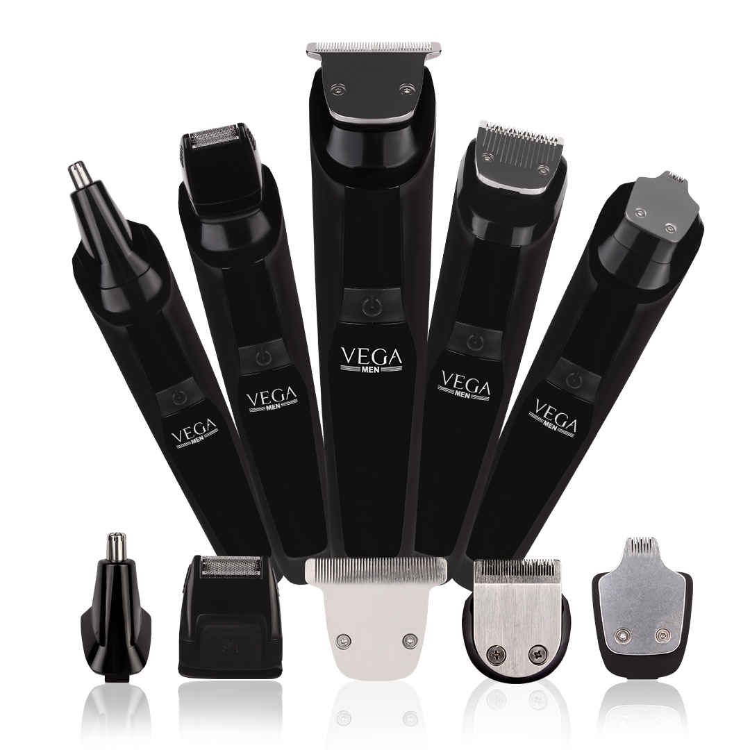 Buy VEGA Men 9-in-1 Multi-Grooming Set with Beard/Hair Trimmer, Nose Trimmer & Body Groomer And Shaver, (VHTH-21) - Purplle