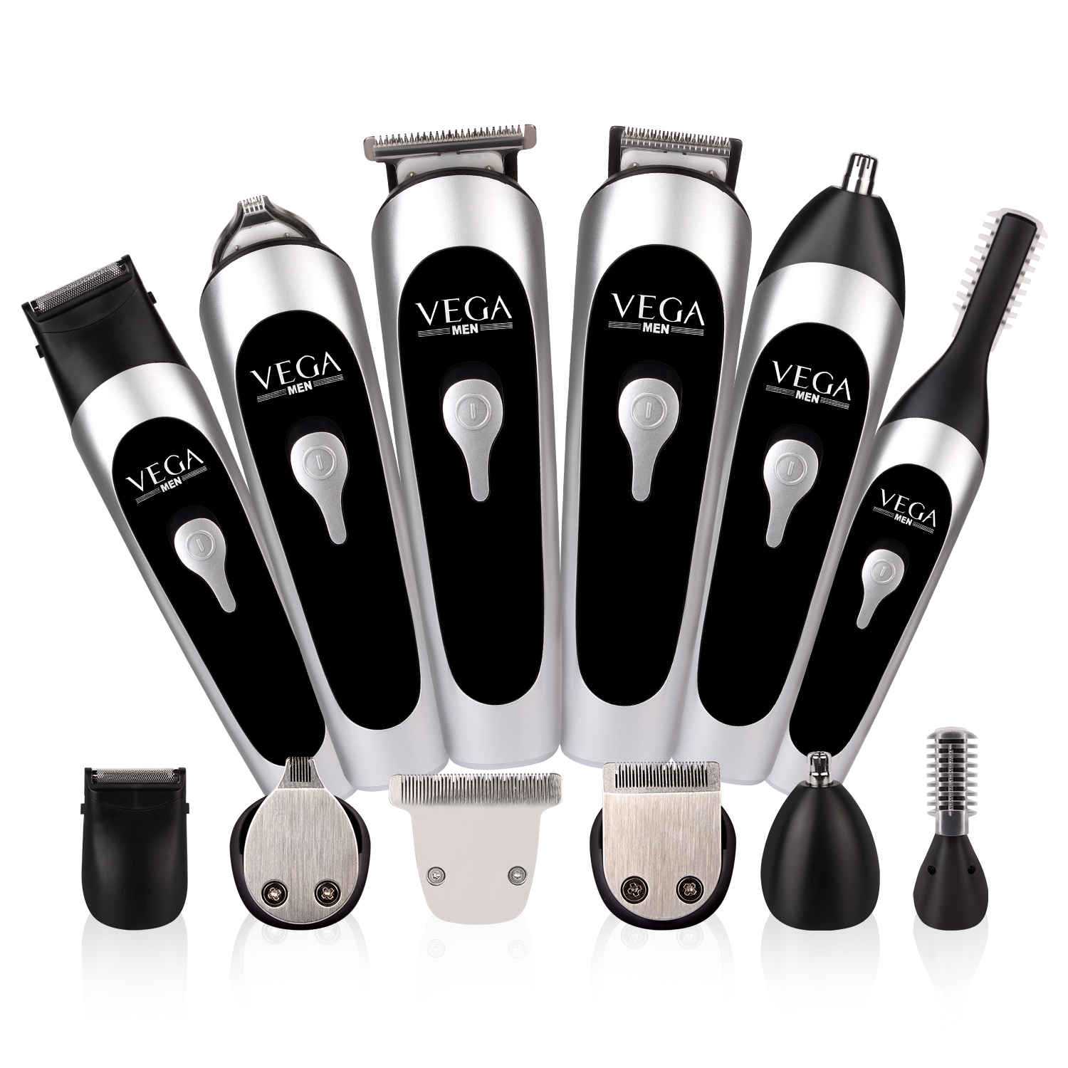 Buy VEGA Men 10-in-1 EZY Multi-Grooming Set with Beard/Hair Trimmer, Nose Trimmer & Body Groomer And Shaver, (VHTH-22) - Purplle