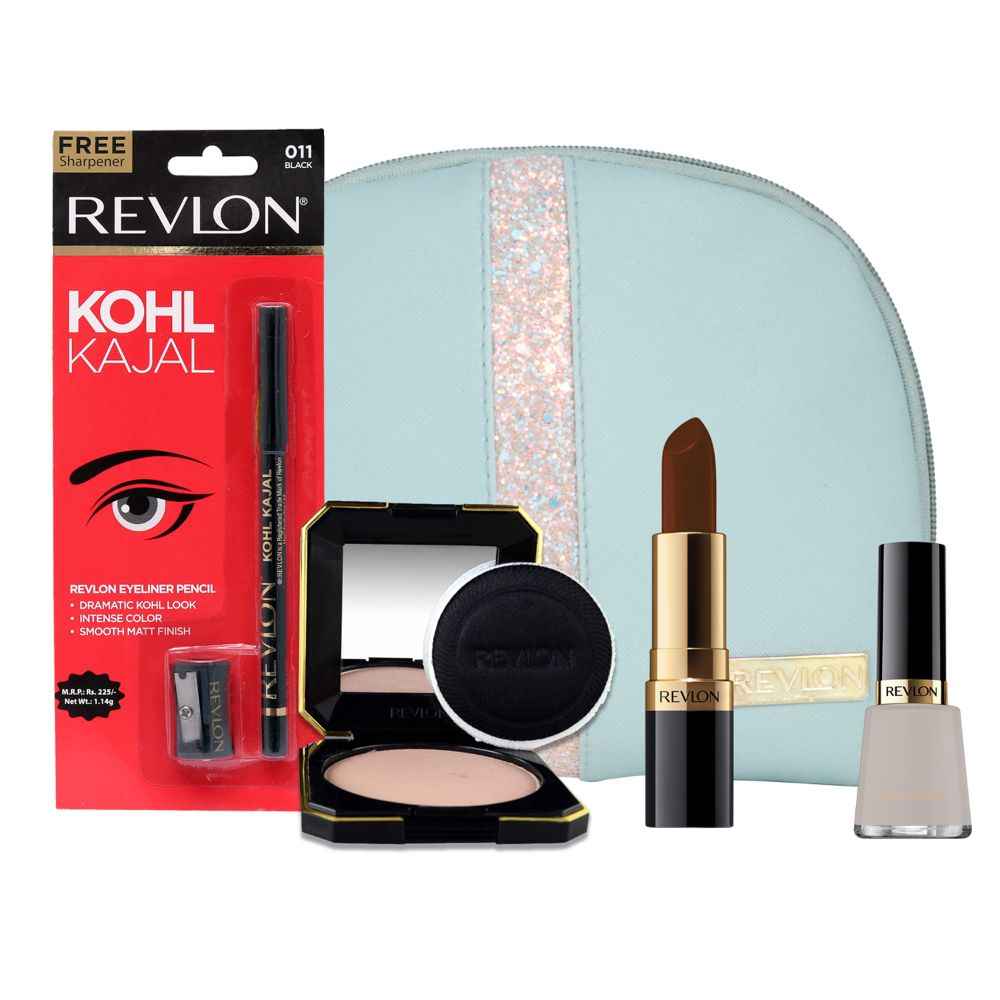 Buy Revlon Must Have Beauty Combo + Makeup Storage Pouch - Purplle