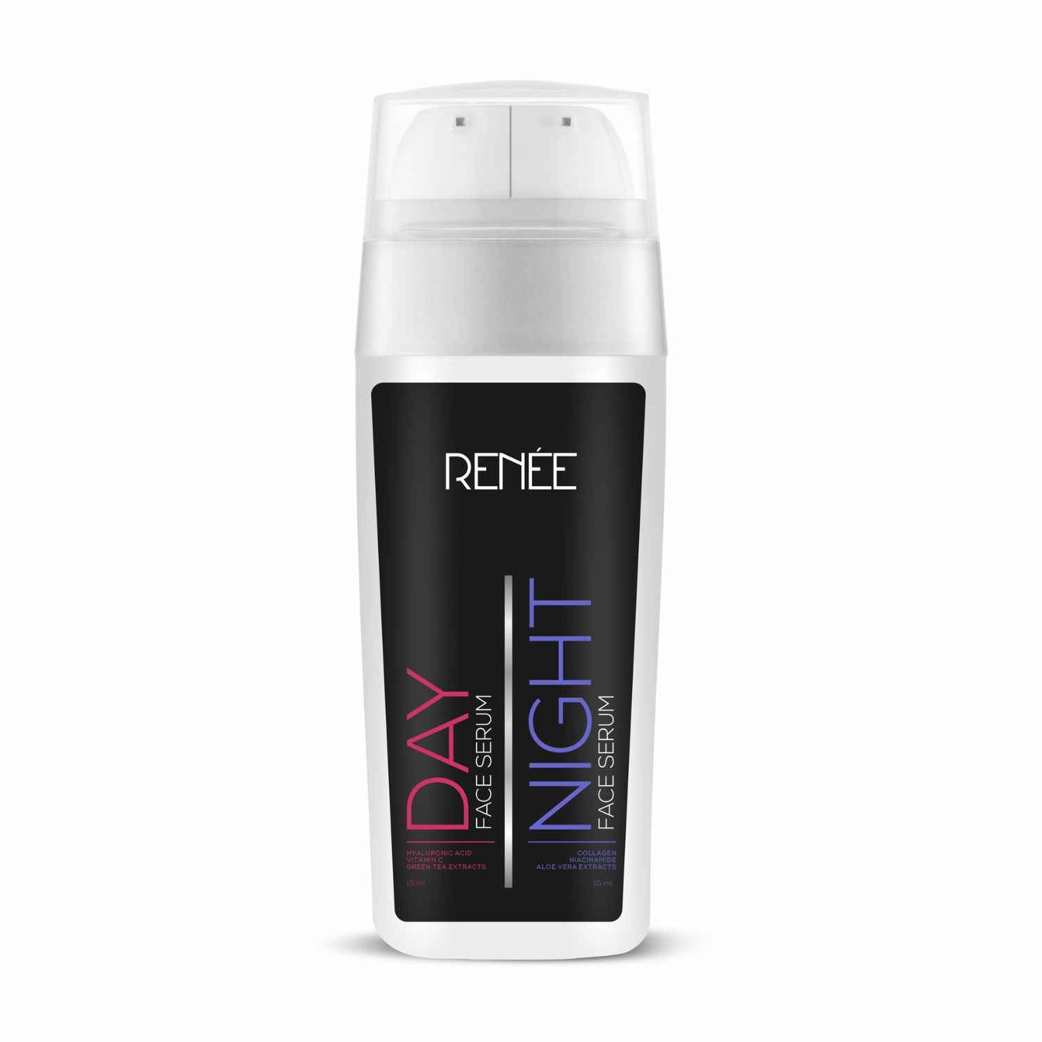 Buy RENEE 2-in-1 Day & Night Face Serum 30 ml, Lightweight, Antioxidant-Rich, Hydrating Formula, Improves, Rejuvenation & Enhancing Skin Texture and Elasticity, Fades Blemishes & Spots - Purplle