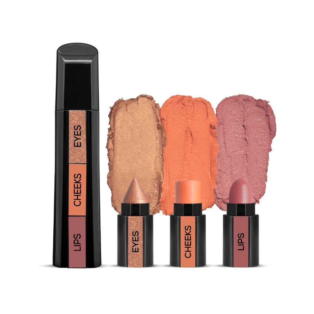 Buy RENEE Fab Face Nude, Contains Eyeshadow, Blush & Lipstick, Vitamin E Infused, Intense Color Payoff, Compact & Travel Friendly, 4.5 gm - Purplle