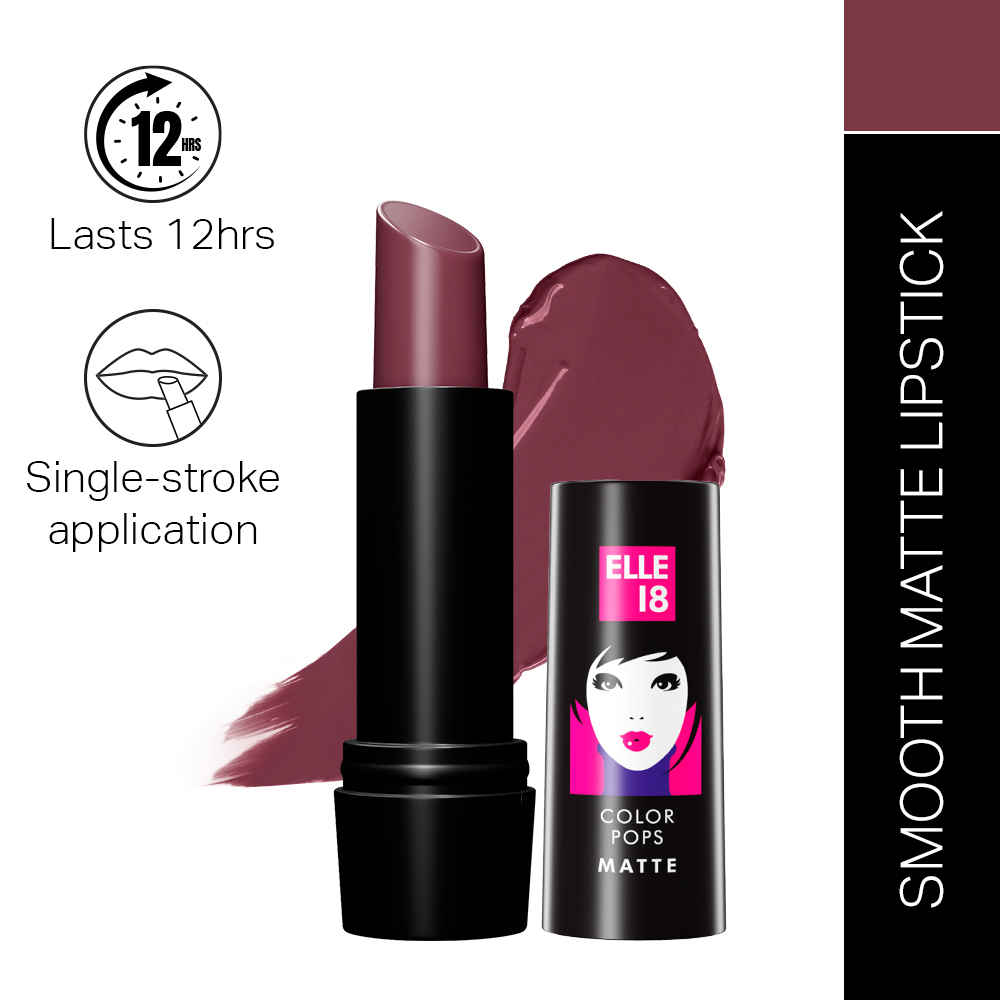 Buy Elle 18 Color Pop Matte Lip Color, W15, Winter Berry, 4.3 gm - Purplle