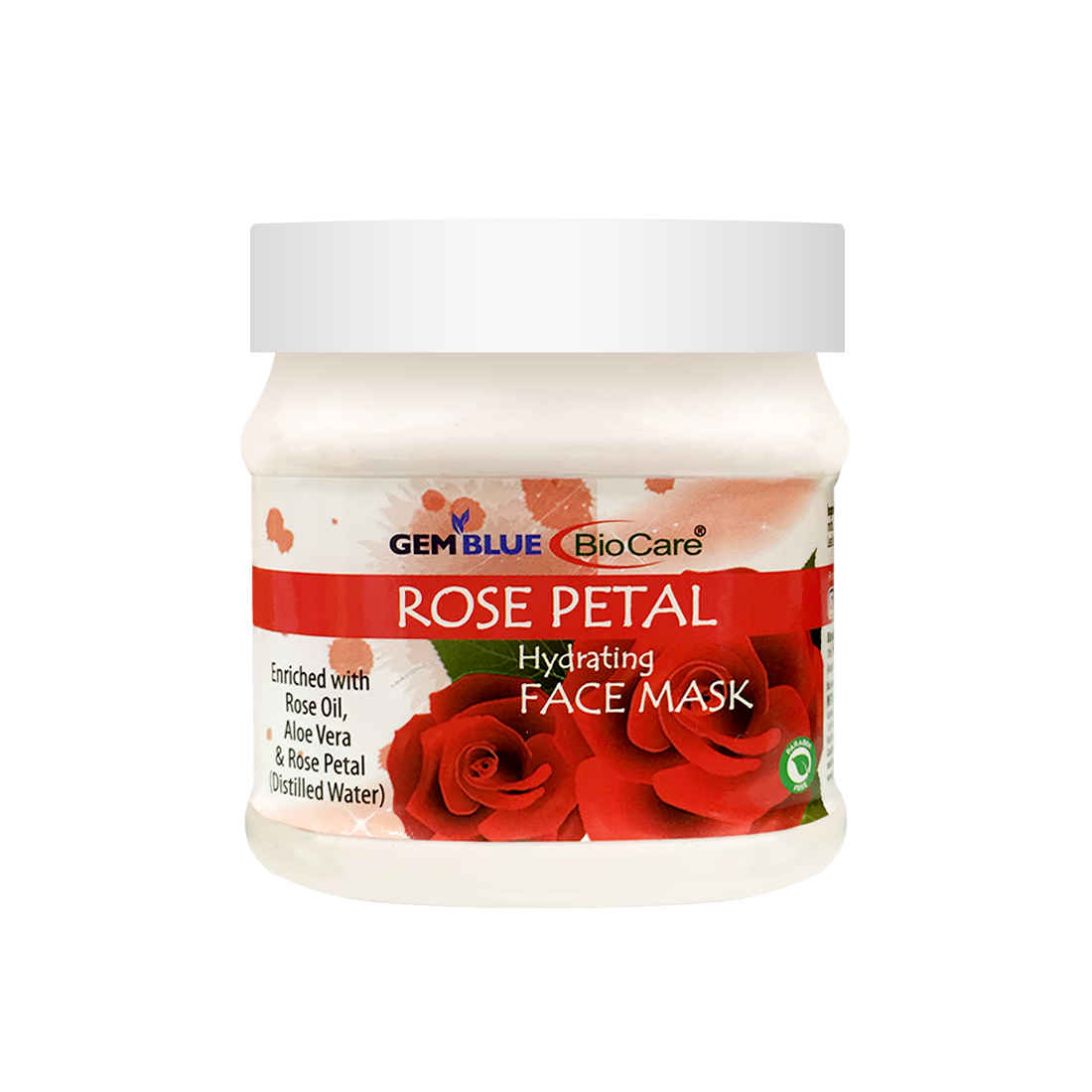 Buy Gemblue Biocare Rose Petal Hydrating Mask Enriched with Rose Oil, Aloevera, and Rose Petal, Suitable for All Skin types - 500 ml - Purplle