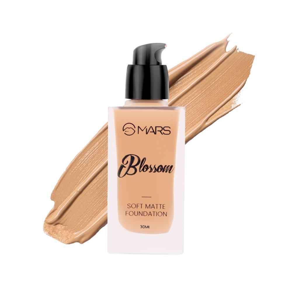 Buy MARS Blossom Soft Matte Foundation | Blendable and Buildable | Flawless Base Foundation for Face Makeup (30 ml) (04-PURE BEIGE) - Purplle