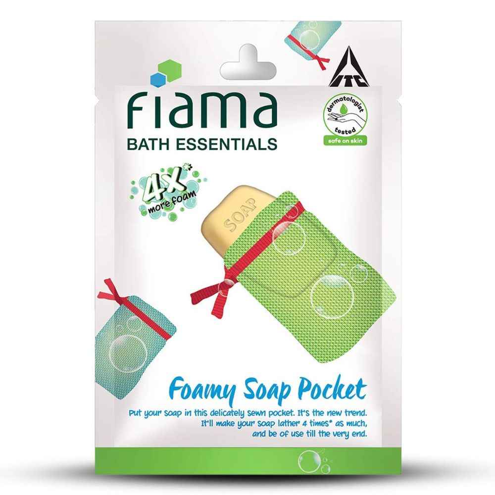 Buy Fiama Bath Essentials Foamy Soap Pocket, 1 Pc - Purplle