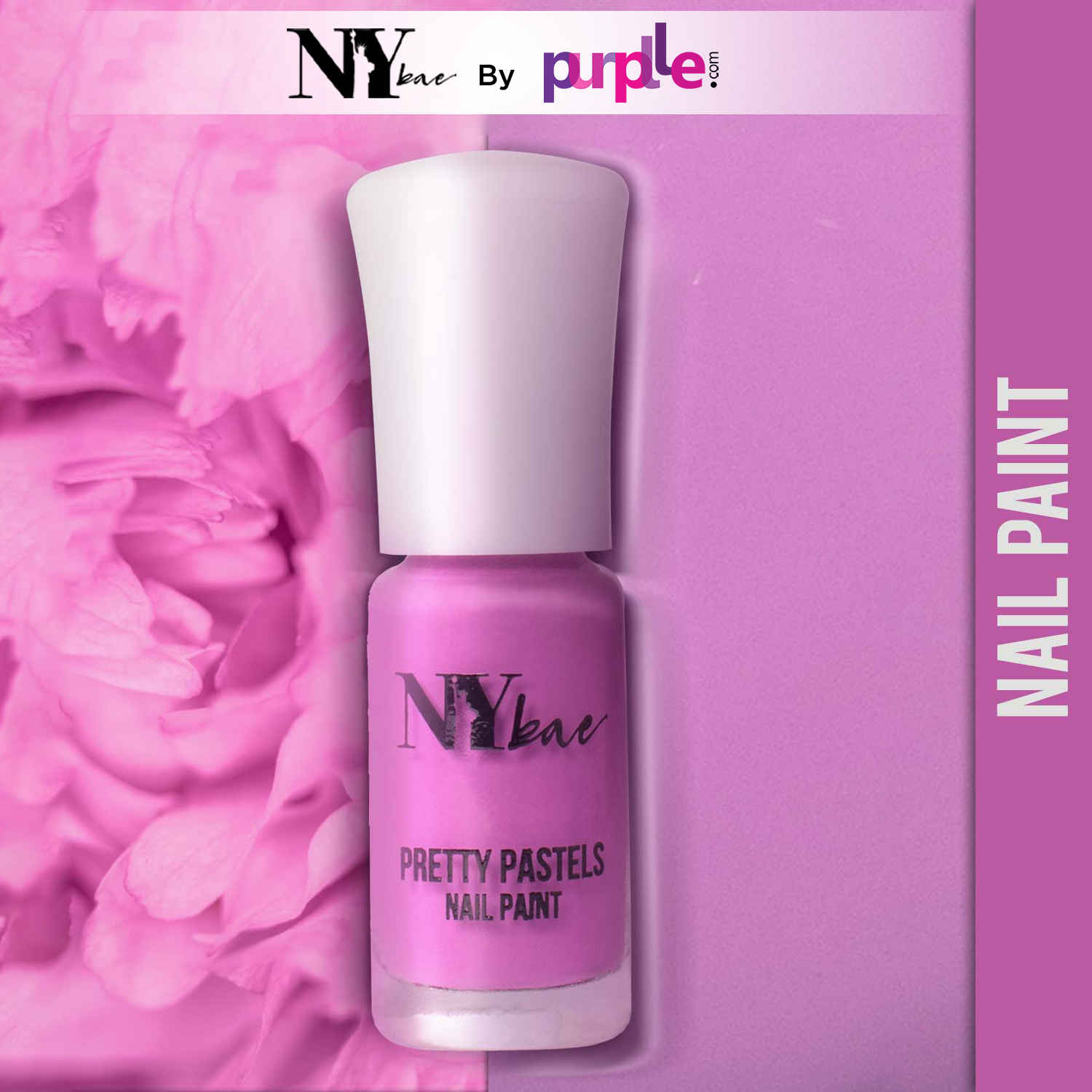 Buy NY Bae Pretty Pastels Nail Paint - Lavender Extract 05 (3 ml) | Glossy Finish | Rich Pigment | Chip-proof | Full Coverage | Travel Friendly - Purplle