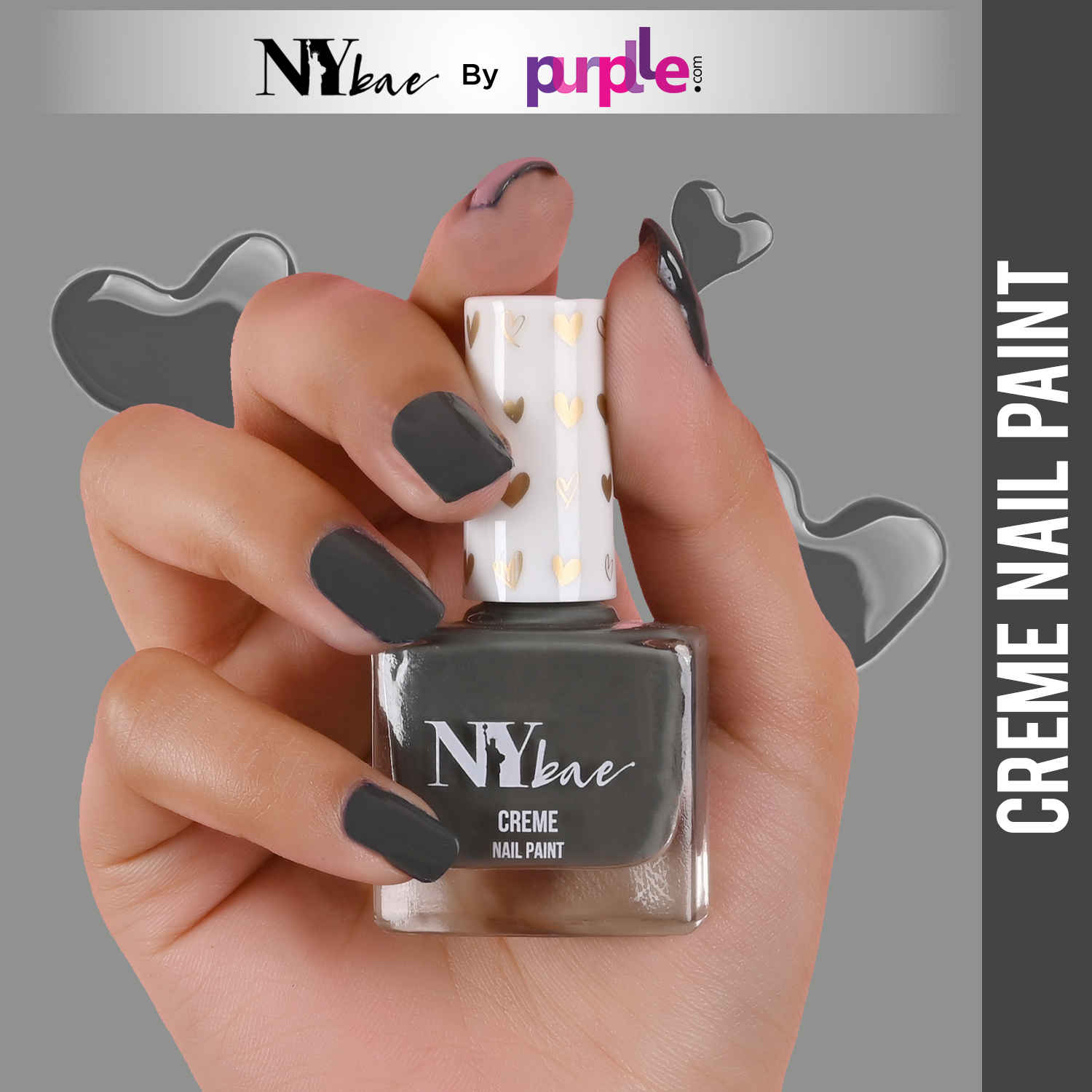 Buy NY Bae Creme Nail Paint - Seaweed Green 07 (10 ml) | Green | Rich Pigment | Chip-proof | Full Coverage | Travel Friendly | Vegan - Purplle