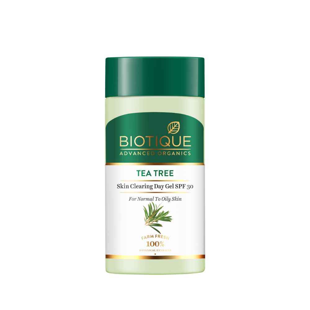 Buy Biotique Advanced Organics Tea Tree Skin Clearing Day Gel Spf 30 (25 ml) - Purplle