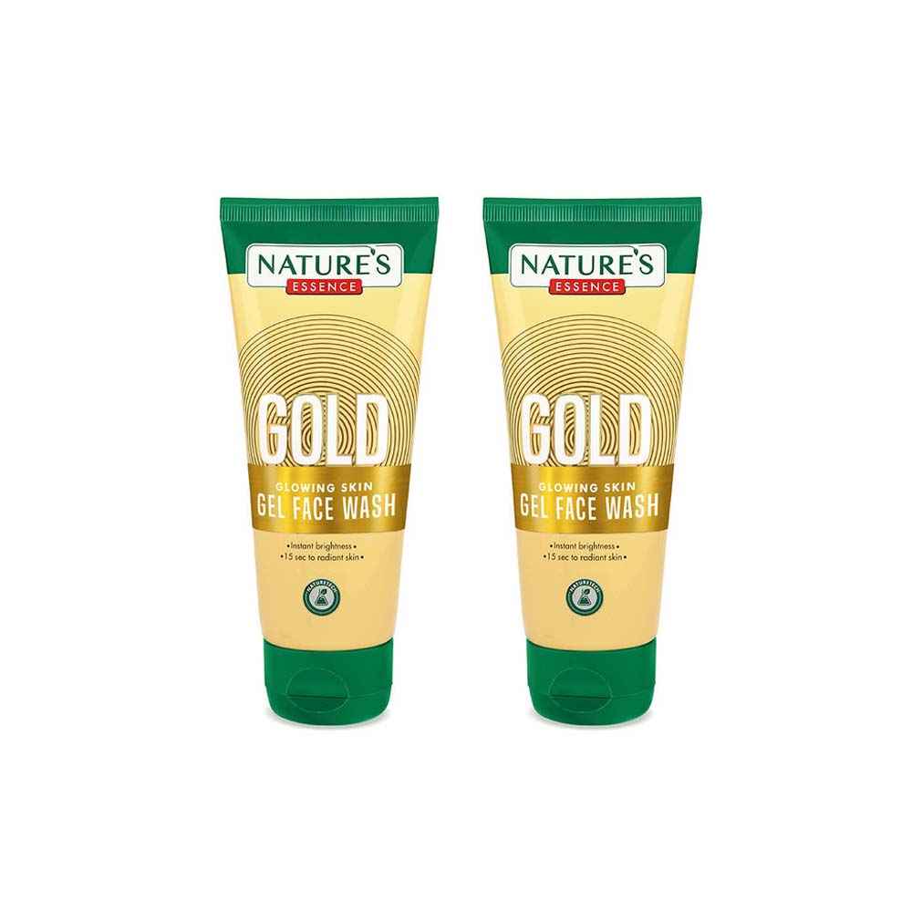 Buy Nature's Essence Gold Glowing skin gel face wash Pack of 2 - Purplle