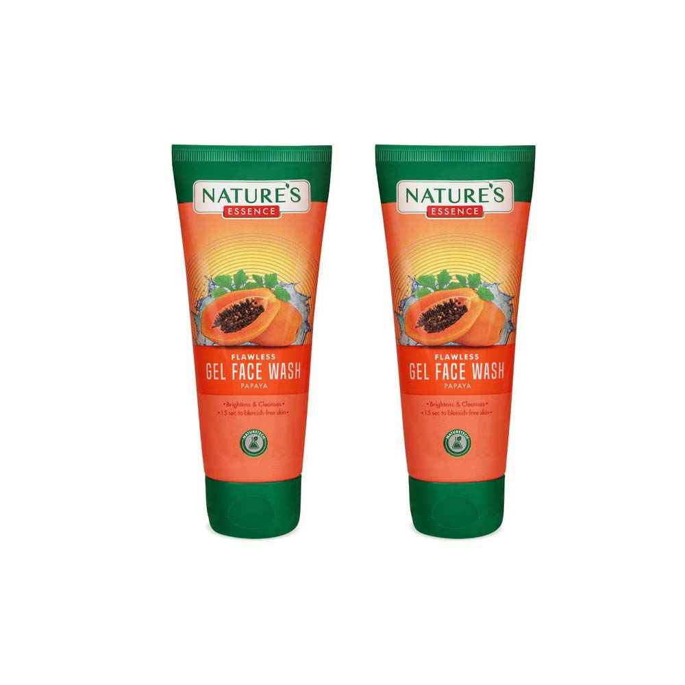 Buy Nature's Essence flawless gel face wash Papaya Pack of 2 - Purplle