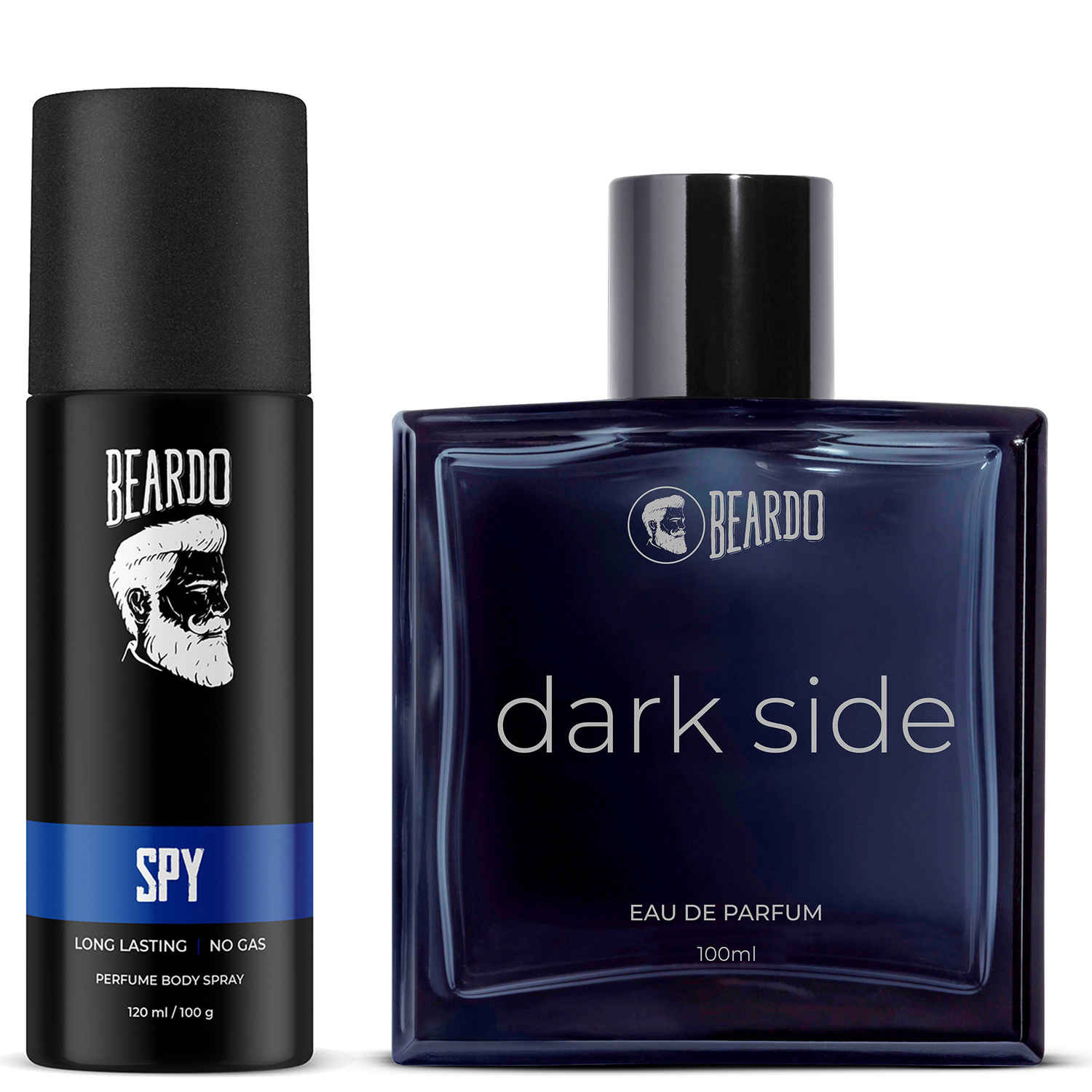 Buy Beardo Dark Side Eau de Parfum (EDP 100 ml) and Spy Body Spray Perfume 100 ml pack of 2 - Purplle