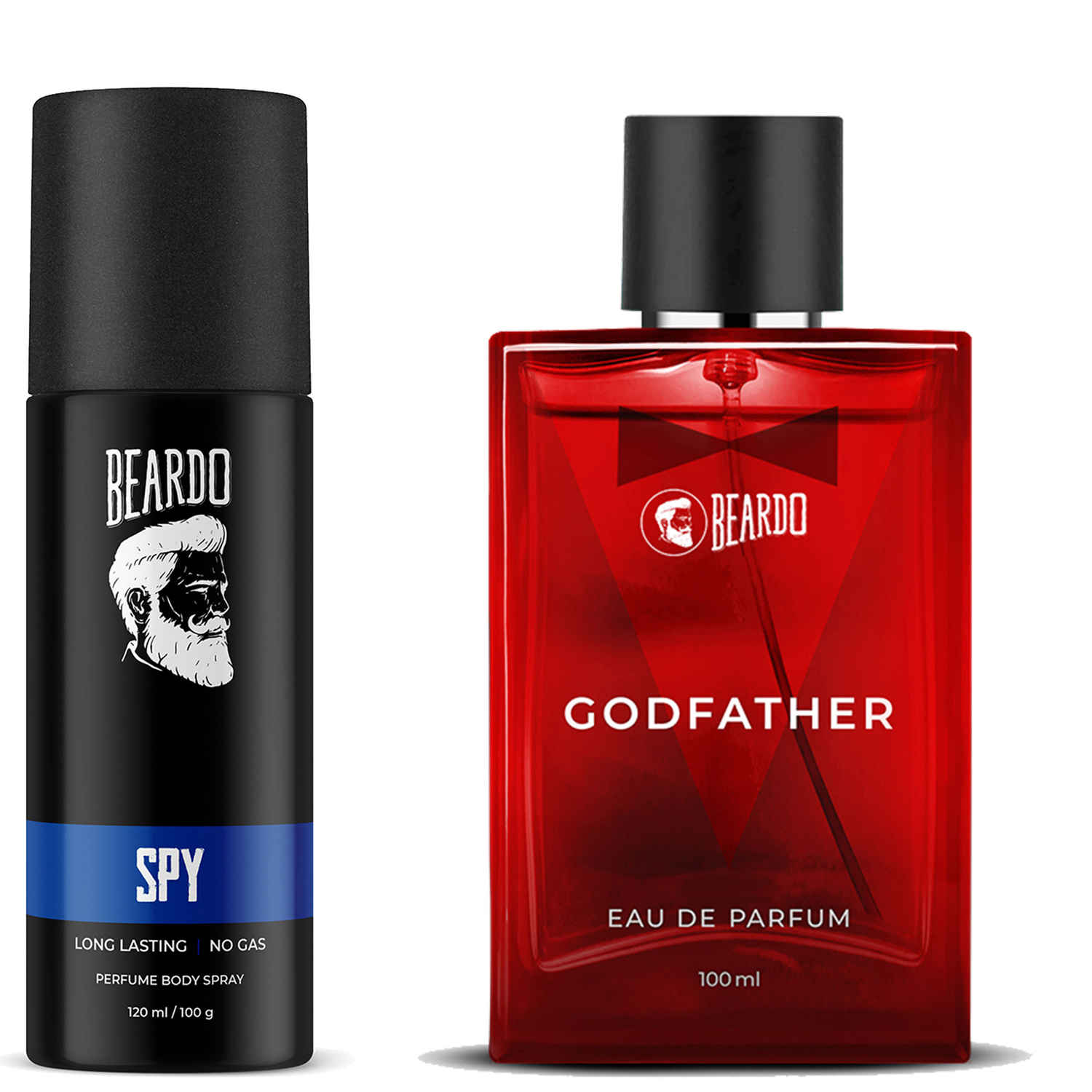 Buy Beardo God Father Eau de Parfum (EDP 100 ml) and Spy Body Spray Perfume 100 ml pack of 2 - Purplle