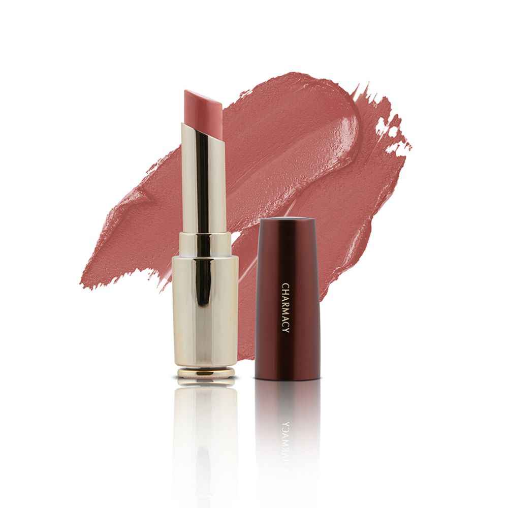Buy Charmacy Milano Flattering Nude Lipstick (Bedtime Flirt 02) - 3.6 gm, Daily Wear, Moisturised & Hydrating Lips, Highly Pigmented, Light Weight Lipstick, Smooth Application, Non-Toxic, Vegan, Cruelty Free - Purplle