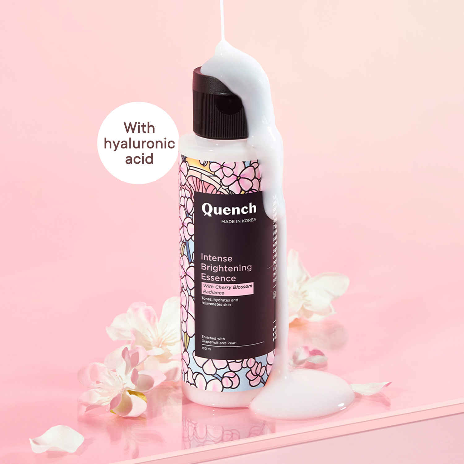 Buy Quench Botanics Brightening Cherry Blossom Toner For Glowing & Dewy Skin With Pearl Extracts - 100 ml - Purplle