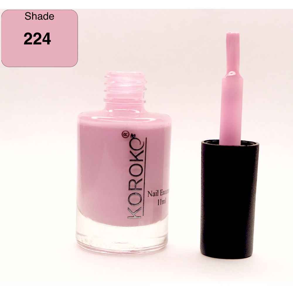 Buy KOROKO 224 Baby Pink Pastel Neon Nailpolish - Purplle
