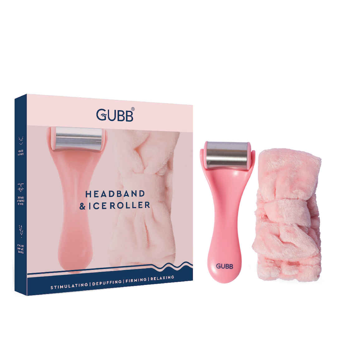Buy GUBB Ice Roller with Headband for Skin Depuffing & Relaxation 2 Pcs - Purplle