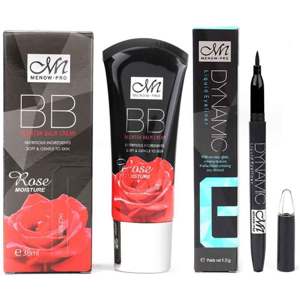 Buy Me-Now Pack of Rose Blemish BB Foundation Cream (38ml) and Dynamic Liquid Eyeliner Pen - Purplle