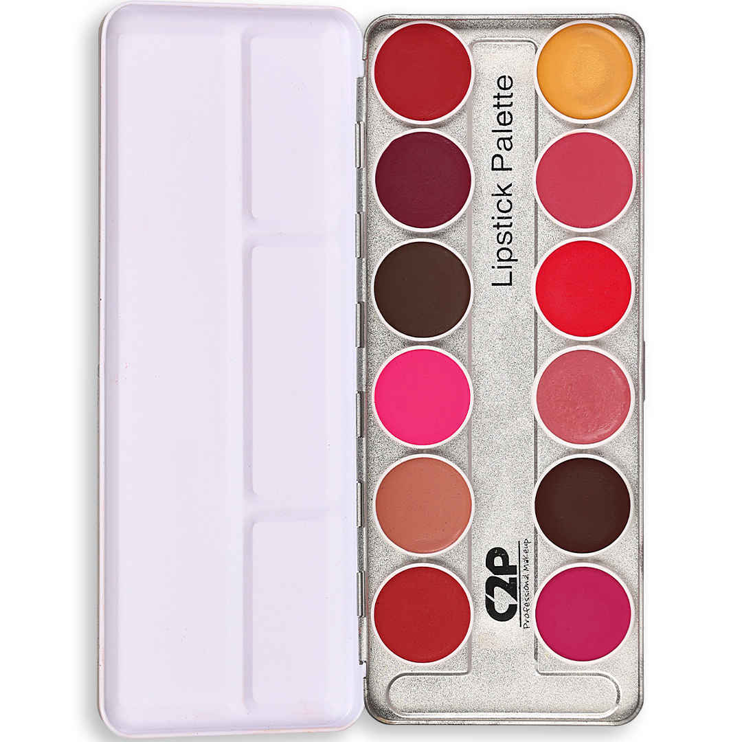 Buy C2P Pro Lip Cream Lipstick Palette 12 in 1 Shades - Multicolor - Purplle