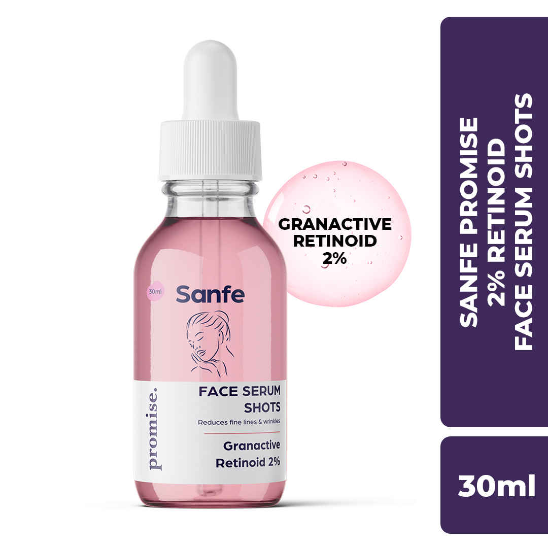 Buy Sanfe.Beauty Promise 2% Retinoid Face Serum Shots for Anti-Aging Serum | Night Serum For Wrinkles Lightweight & Fine Lines, 30ml By Sanfe (Multicolor) | Retinol Serum for Face | Retinol Serum for wrinkles and fine lines | Anti-Aging Serum - Purplle