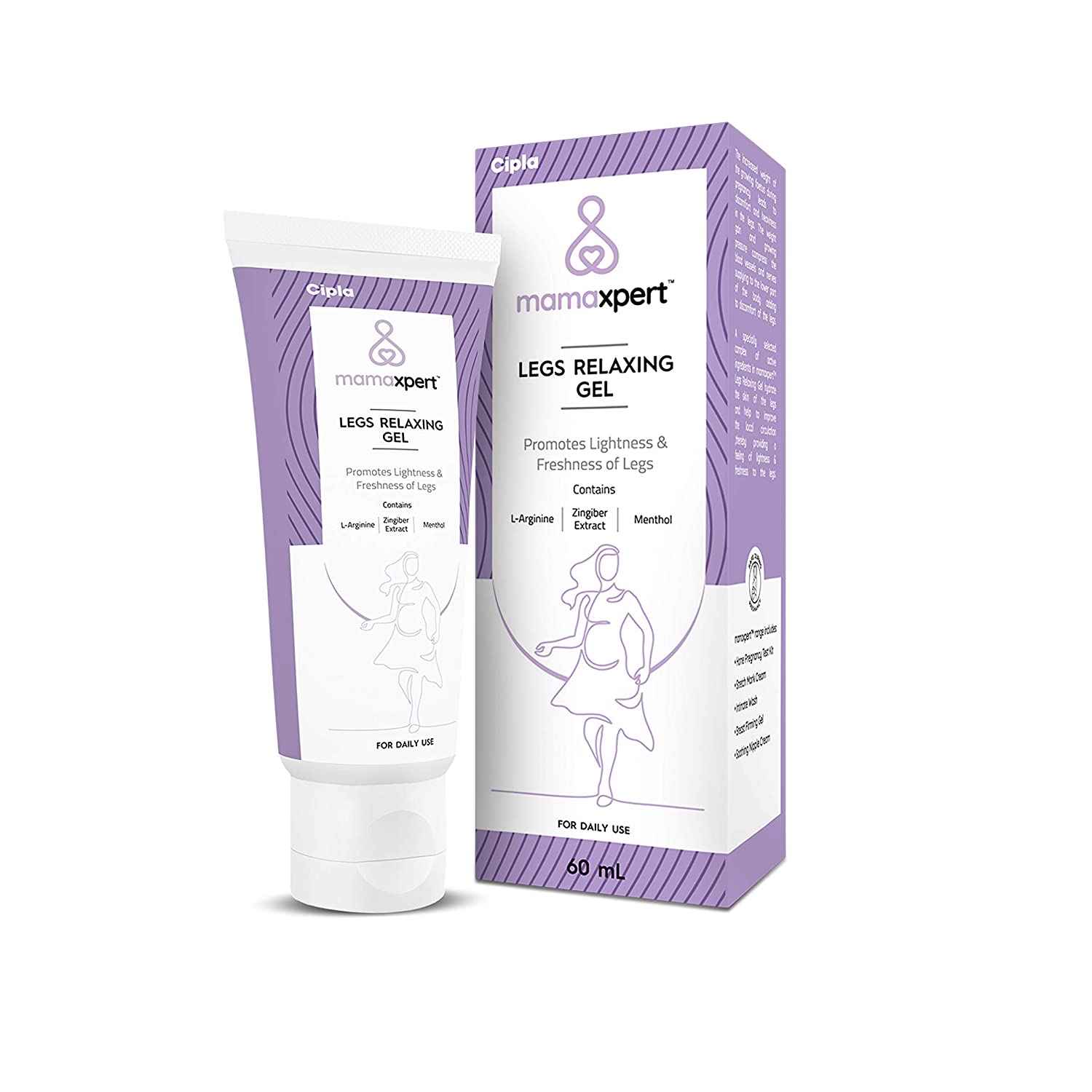 Buy Cipla Mamaxpert Legs Relaxing Gel For Women | Reduces Muscular Stiffness & Pains (60 ml) - Purplle