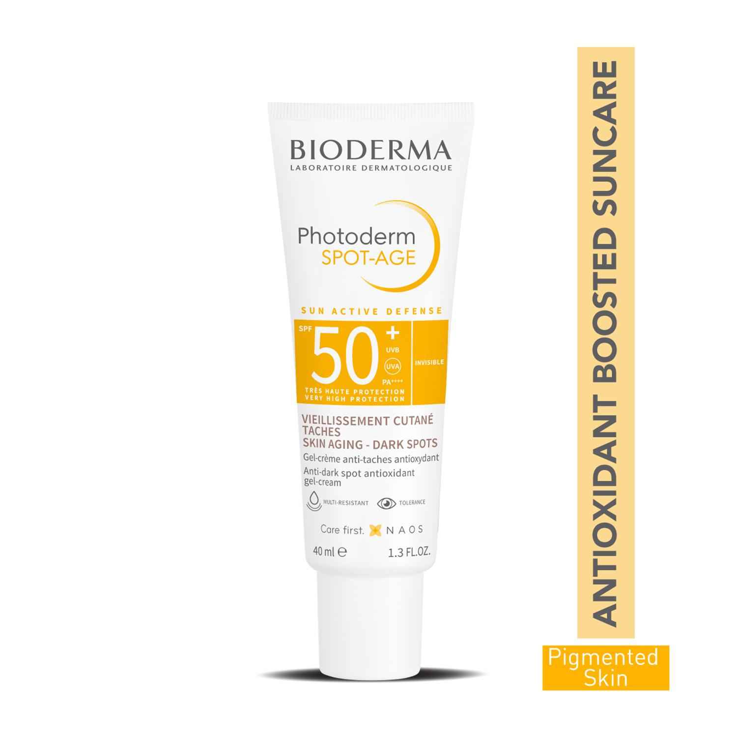 Buy Bioderma Photoderm Spot Age SPF 50+ Reduces Spots And Wrinkles Antioxidant Boosted Suncare (40ml) - Purplle