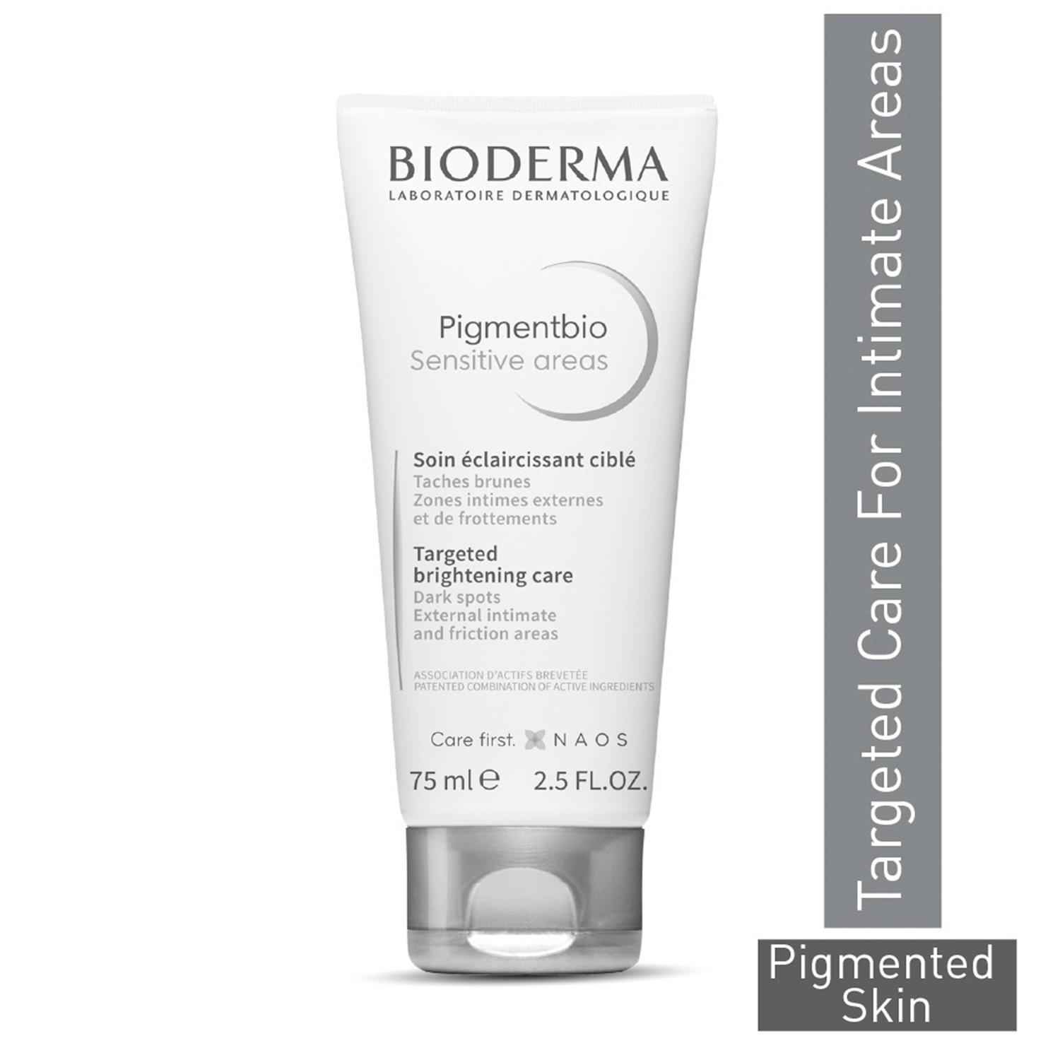 Buy Bioderma Pigmentbio Sensitive Areas Unified and brightened skin tone even for the most delicate areas (75 ml) - Purplle