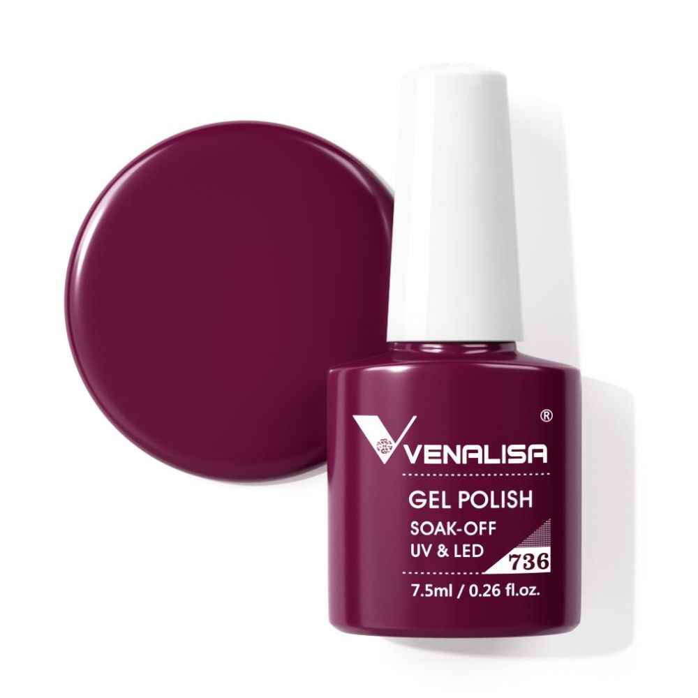 Buy VENALISA Spring Summer Gel Nail Polish UV LED Soak Off Manicure Starter,Suitable to DIY at Home Nail Art Salon (VEN-7.5ml-736) - Purplle