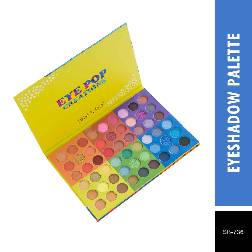 Buy Swiss Beauty Eye Pop Creations Eyeshadow Palette (30 g) - Purplle