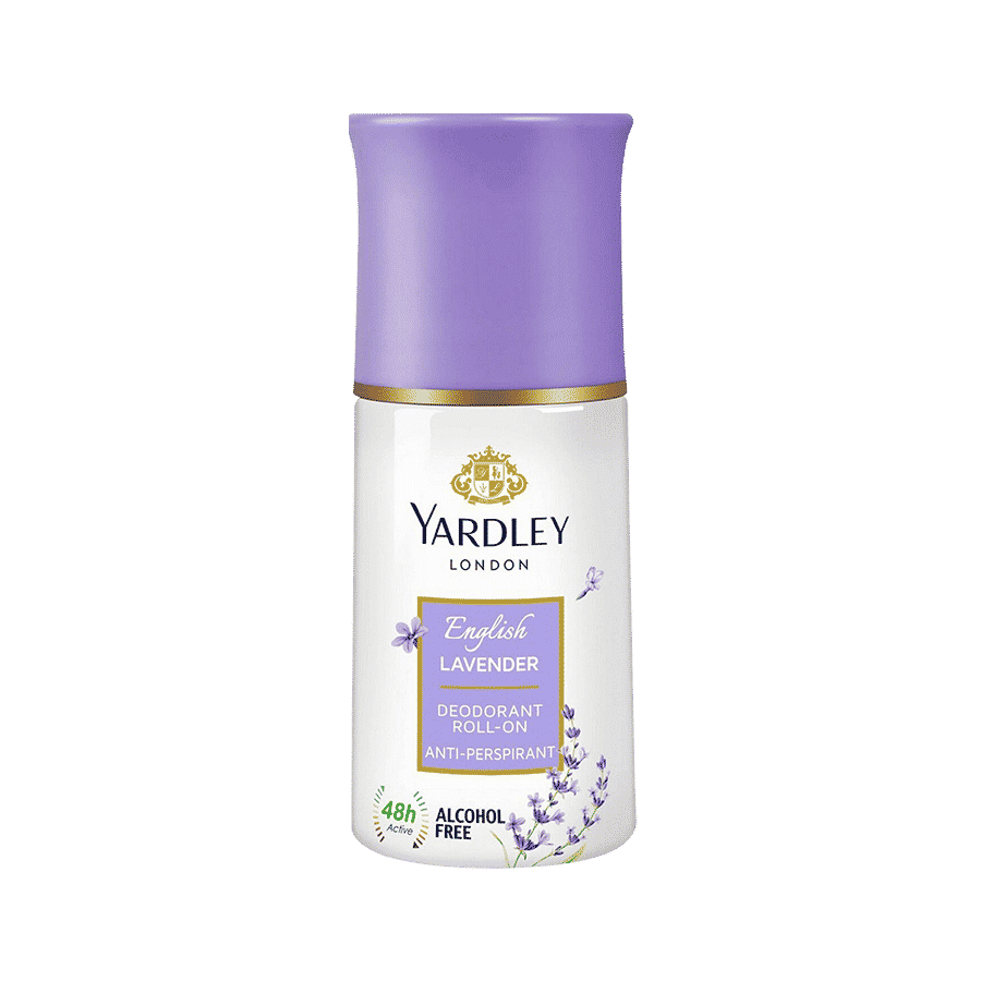 Buy Yardley London Deodorant Roll On Anti Perspirant, English Lavender, 50ml - Purplle