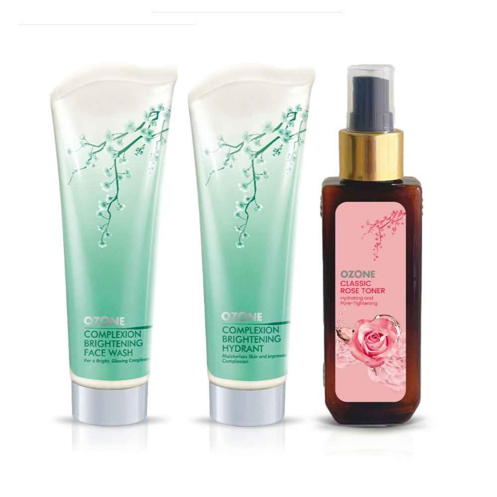 Buy Ozone Complexion Brightening Face Wash, Hydrant with Rose toner - Purplle