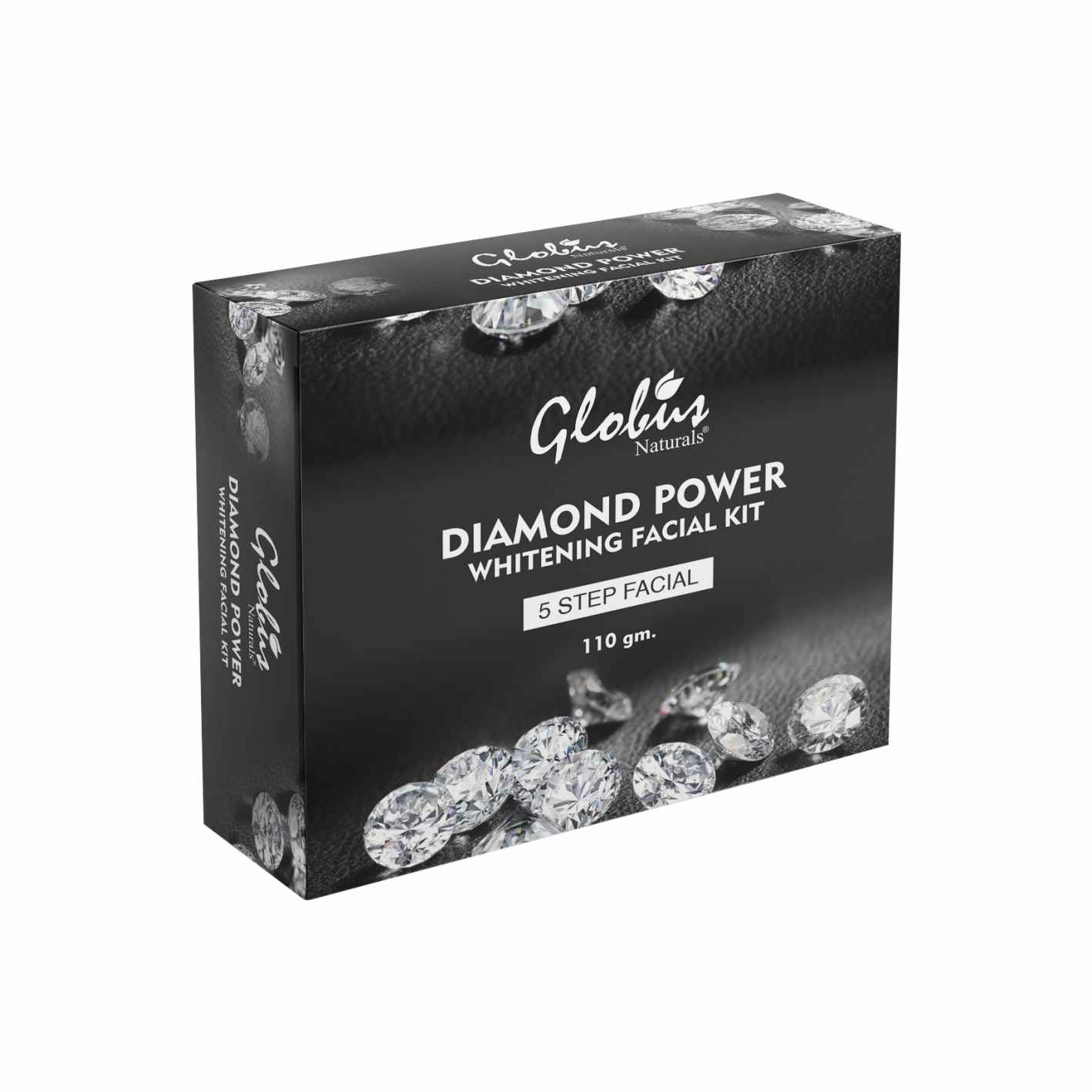 Buy Globus Naturals Lightening Diamond Facial Kit For Skin Tightening and Ultra Glow |5 Step Radiant Glow Kit |Paraben Free | Salon Grade| For All Skin Types (110 gm) - Purplle