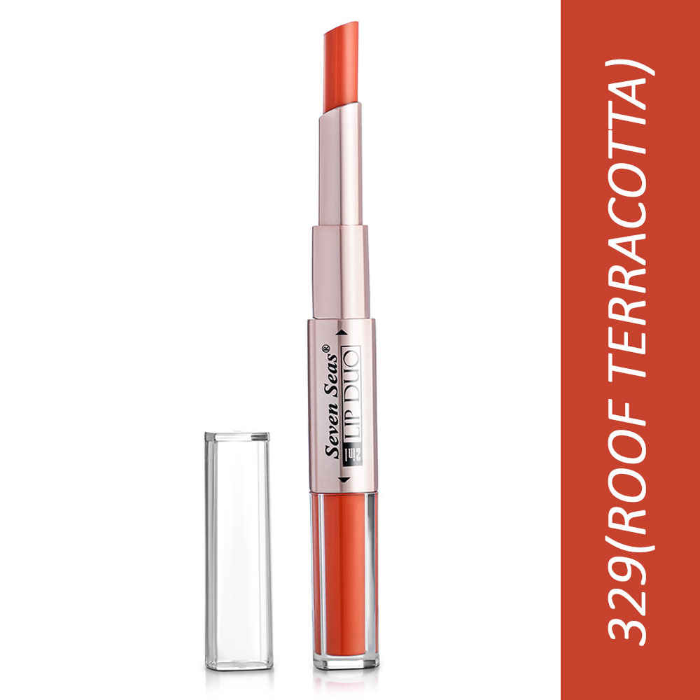Buy Seven Seas Lip Duo Ultra Matte Liquid Lipstick Two Looks In One Lipstick (Roof Terracotta) - Purplle