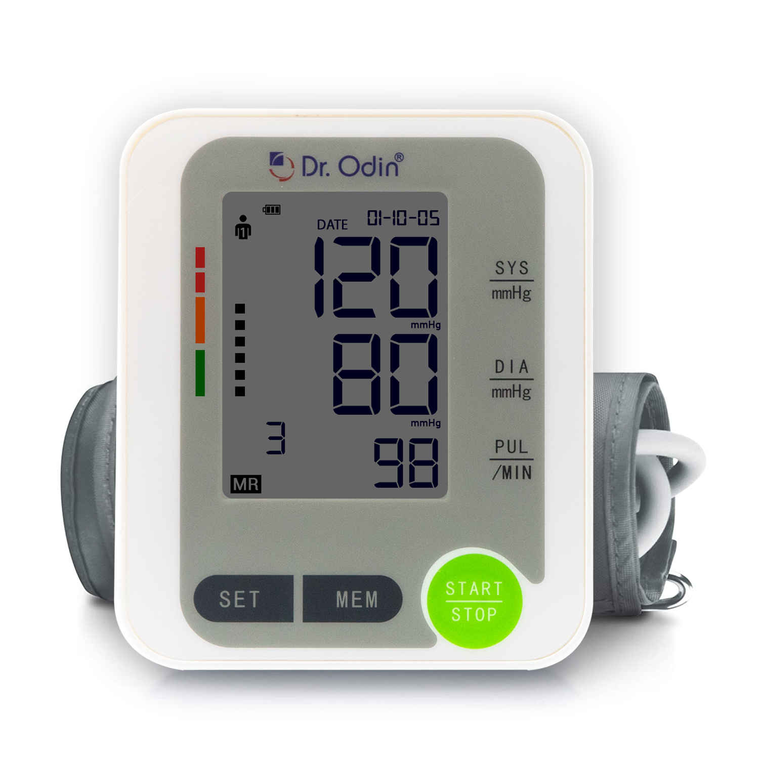Buy Dr. Odin Digital Blood Pressure Monitor White - BSX516 - Purplle