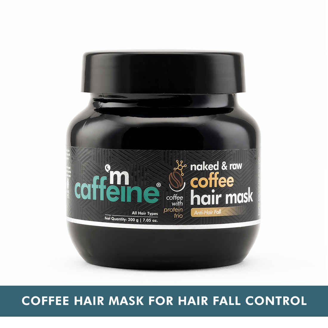 Buy mCaffeine Coffee Hair Mask for Hair Fall Control | Nourishes and Controls Frizz with Protein Trio and Pro-Vitamin B5 | For Strong & Shiny Hair | SLS and Paraben Free | 200 ml - Purplle