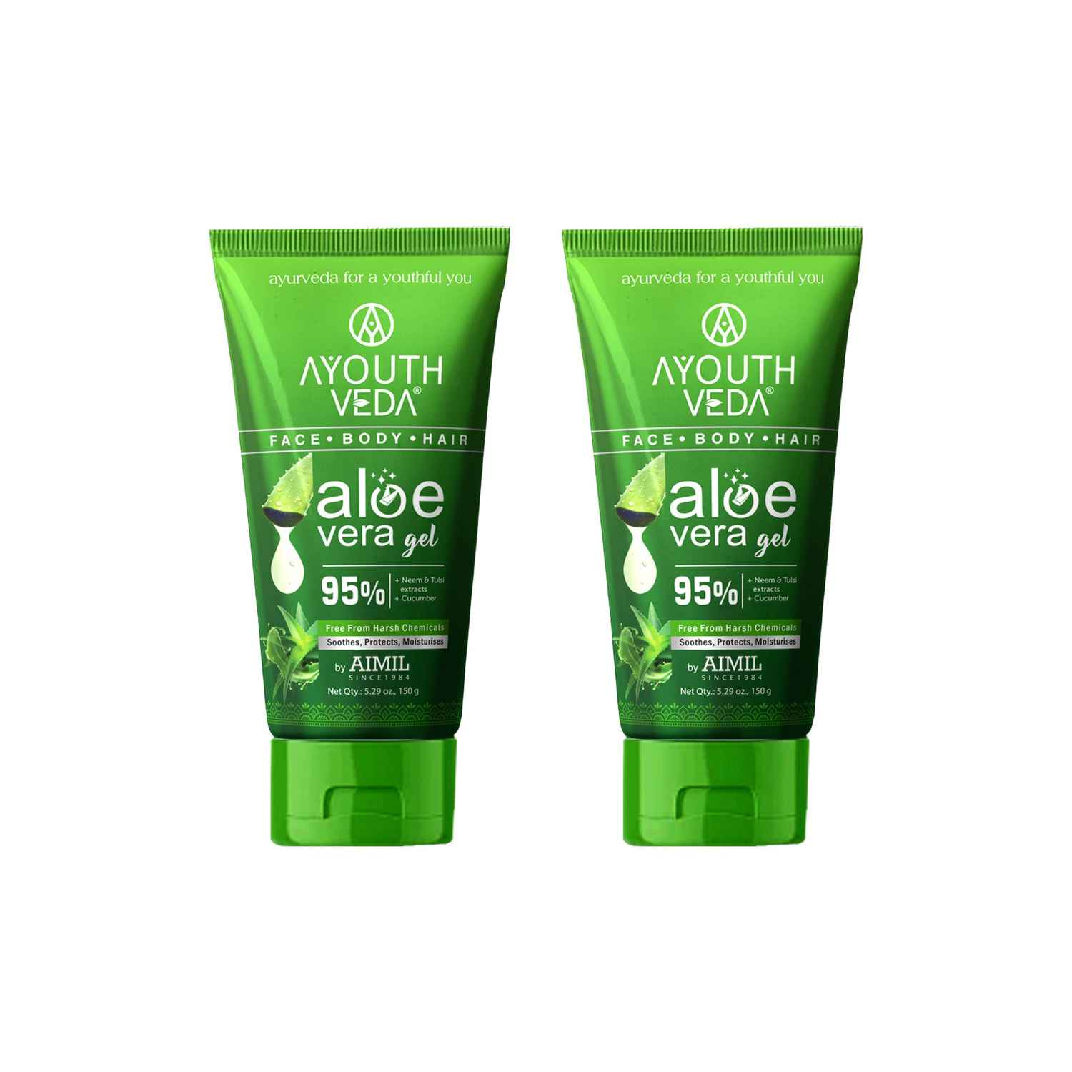 Buy Aloe Vera Gel 300Gms (Set Of 2) - Purplle
