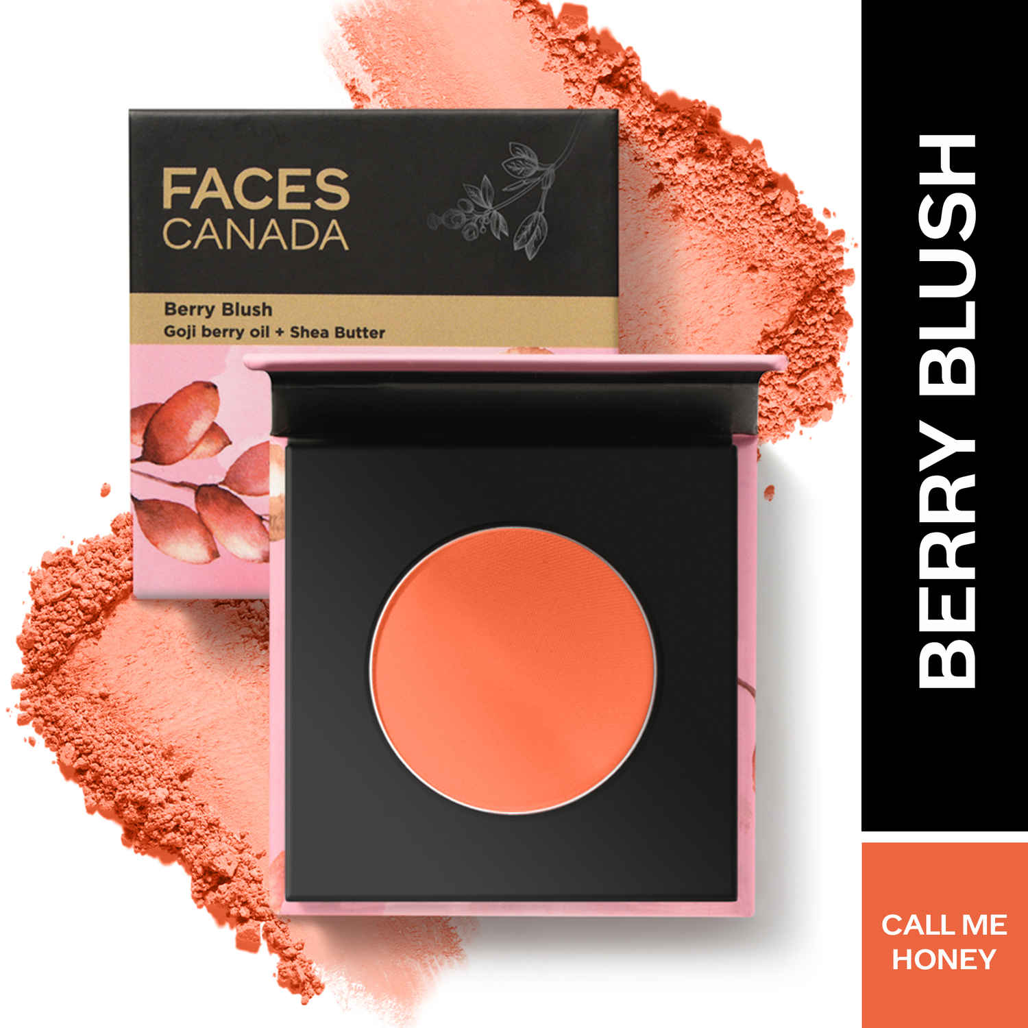 Buy FACES CANADA Berry Blush - Call Me Honey 02, 4 gm | Lightweight Long Lasting Matte Finish | Silky Smooth Texture | Melts Effortlessly & Buildable | Shea Butter | Vitamin A & C - Purplle