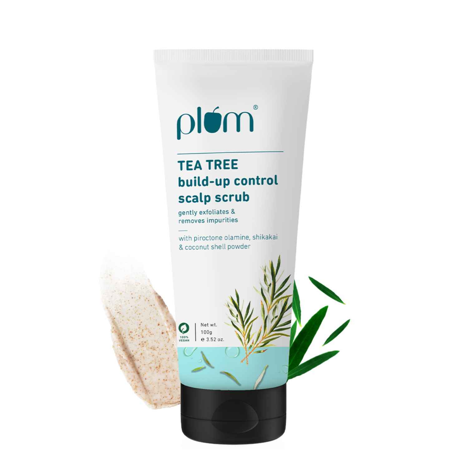 Buy Plum Tea Tree Buildup Control Scalp Scrub (100 ml) - Purplle