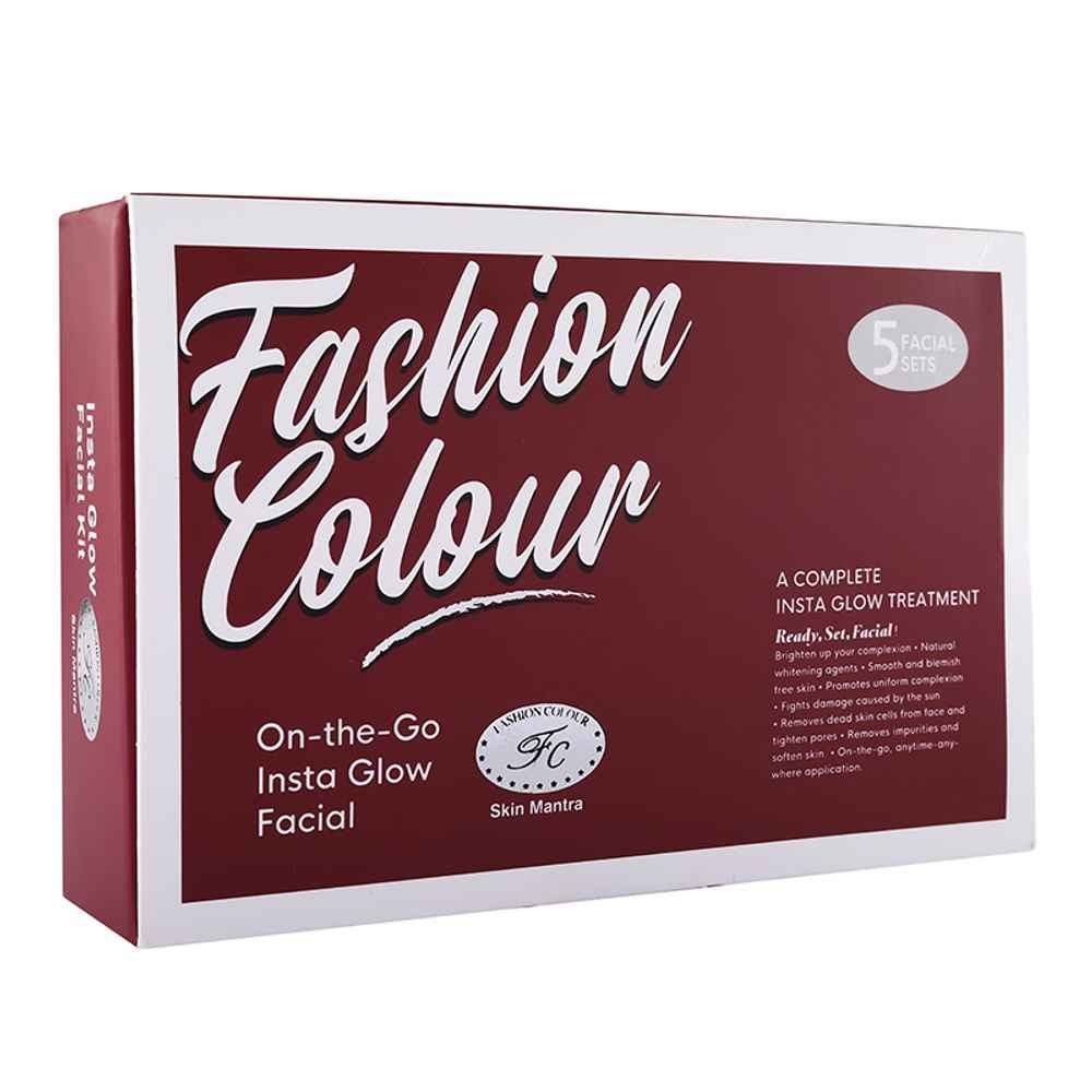 Buy FASHION COLOUR INSTA GLOW FACIAL KIT (ON THE GO) - Purplle